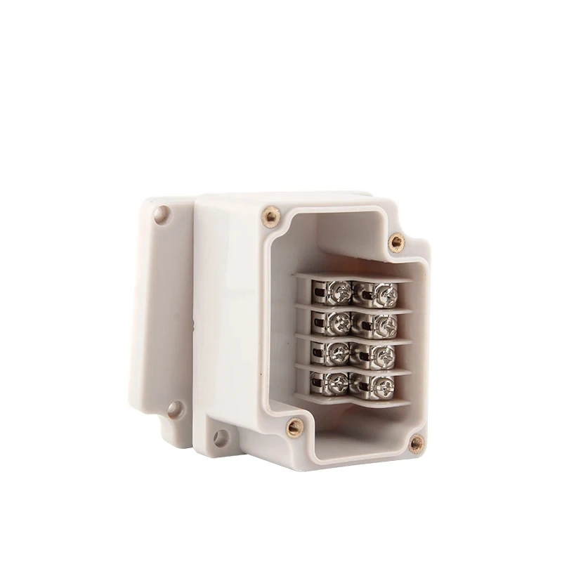 Plastic outdoorWaterproof IP66 High Low Position Terminal Junction Box Terminal Block Threading Wire Distribution Line SealedBox