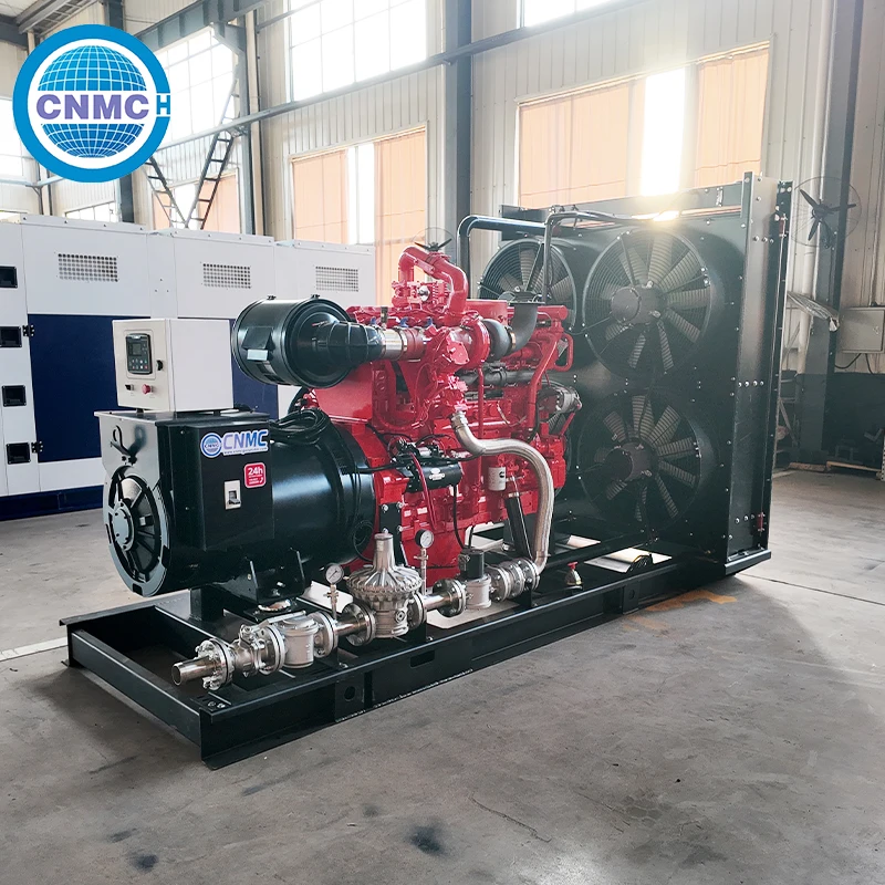 CNMC Gas Generator Open Frame 50KW-300KW Yuchai Cummins Engine High Peak Customizable EPA CE Compliant Industrial Plant Use