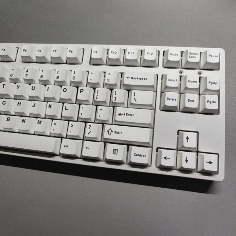 125Keys ปุ่มกดโปรไฟล์เชอร์รี่ภาษาอังกฤษ PBT ปุ่มกดสีระเหิดสำหรับคีย์บอร์ด