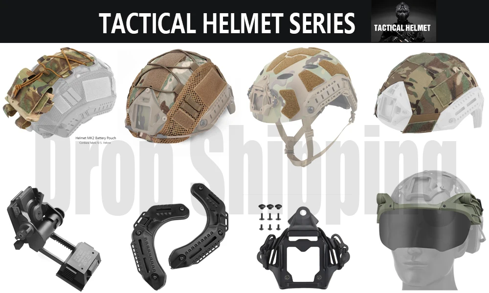 Housse De Casque Tactique IDOGEAR - Pour Casque RAPIDE - Nylon - Airsoft - Neuf