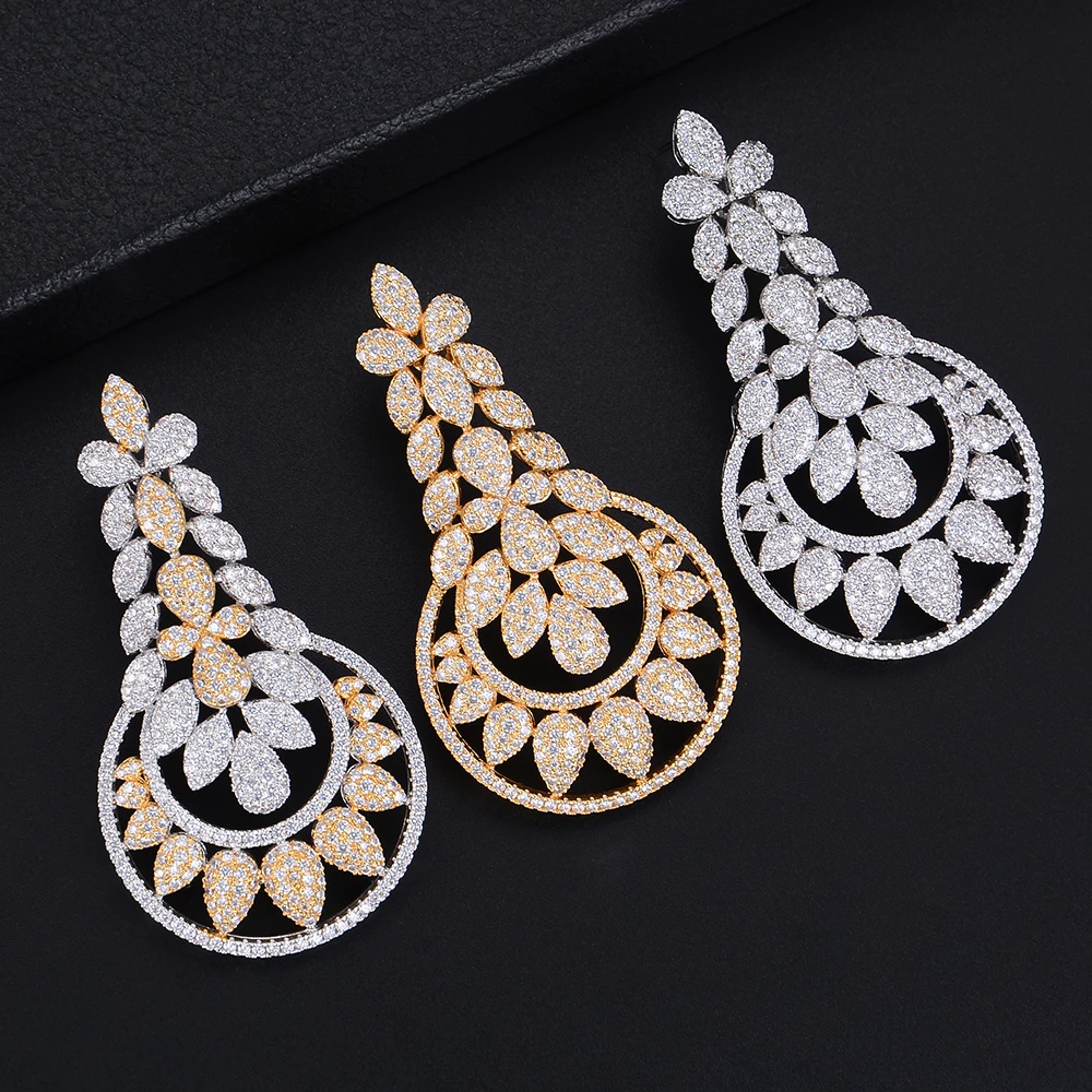 

Missvikki Famous Fireworks Stud Earrings for Women Wedding Cubic Zircon Fashion Engagement Party Jewelry pendientes mujer moda