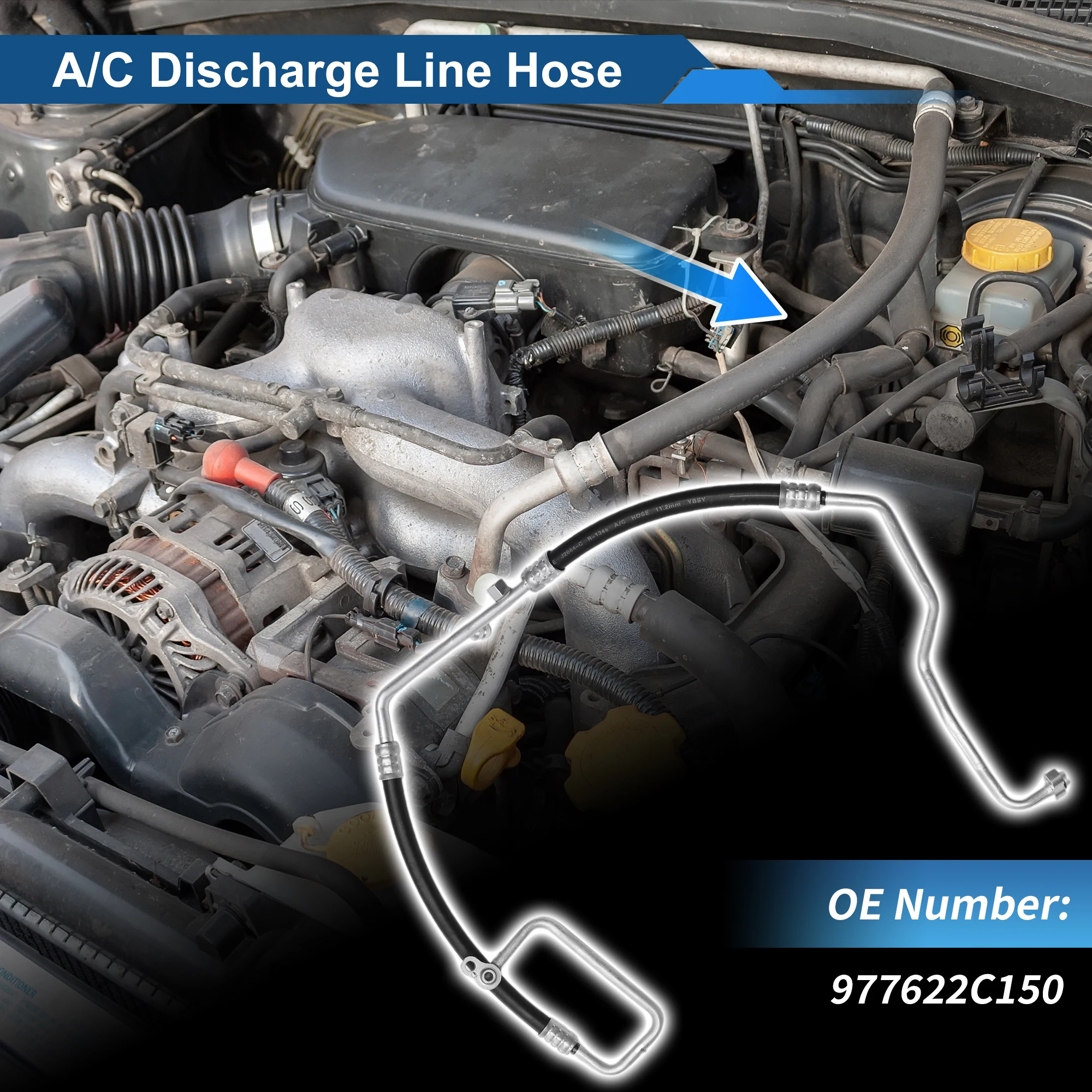 

UXCELL A/C Refrigerant Liquid Hose for Hyundai Elantra 2001-2006 No.977622C150