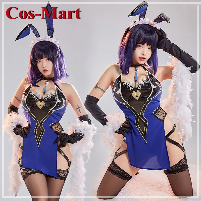 

Cos-Mart Game Genshin Impact Yelan Cosplay Costume Lovely Gorgeous Bunny Girl Jumpsuits Activity Party Role Play Clothing