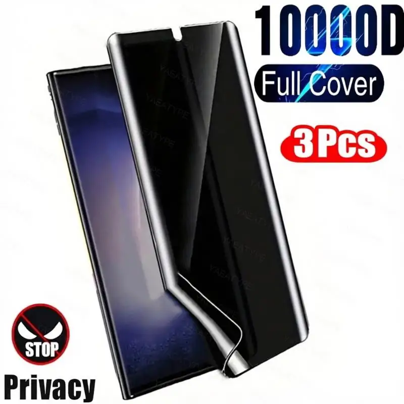 3Pcs Privacy Hydrogel Film For Samsung Galaxy S20 Plus Note 20 Ultra Note 10 Plus Anti-spy Screen Protector Not Glass