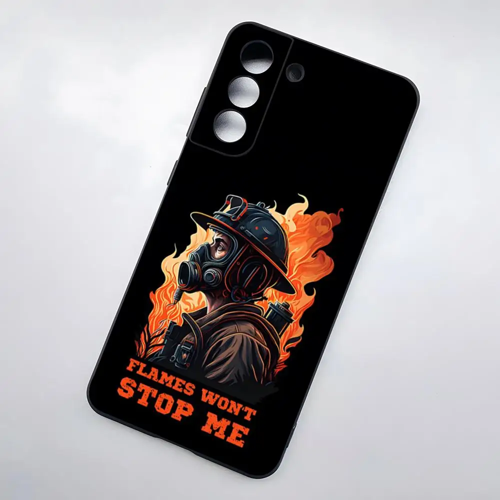 Fireman Firefighter Phone Case For Samsung S26 S25 Plus S20 S20 Plus S22 Ultra S23 FE S21 Plus S21 Ultra Soft Cover