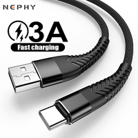 2m 3m USB Type C Cable For Samsung S10 A12 A13 A51 Xiaomi mi Redmi 10 K20 K30 K40 Phone Fast Charge Cord Data Charger USBC 2 3 m