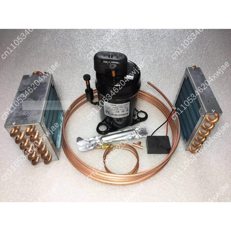 Mini 220V/24V Air Conditioning System DIY Compressor Chiller Kit Portable Vehicle Air Cooling Equipment