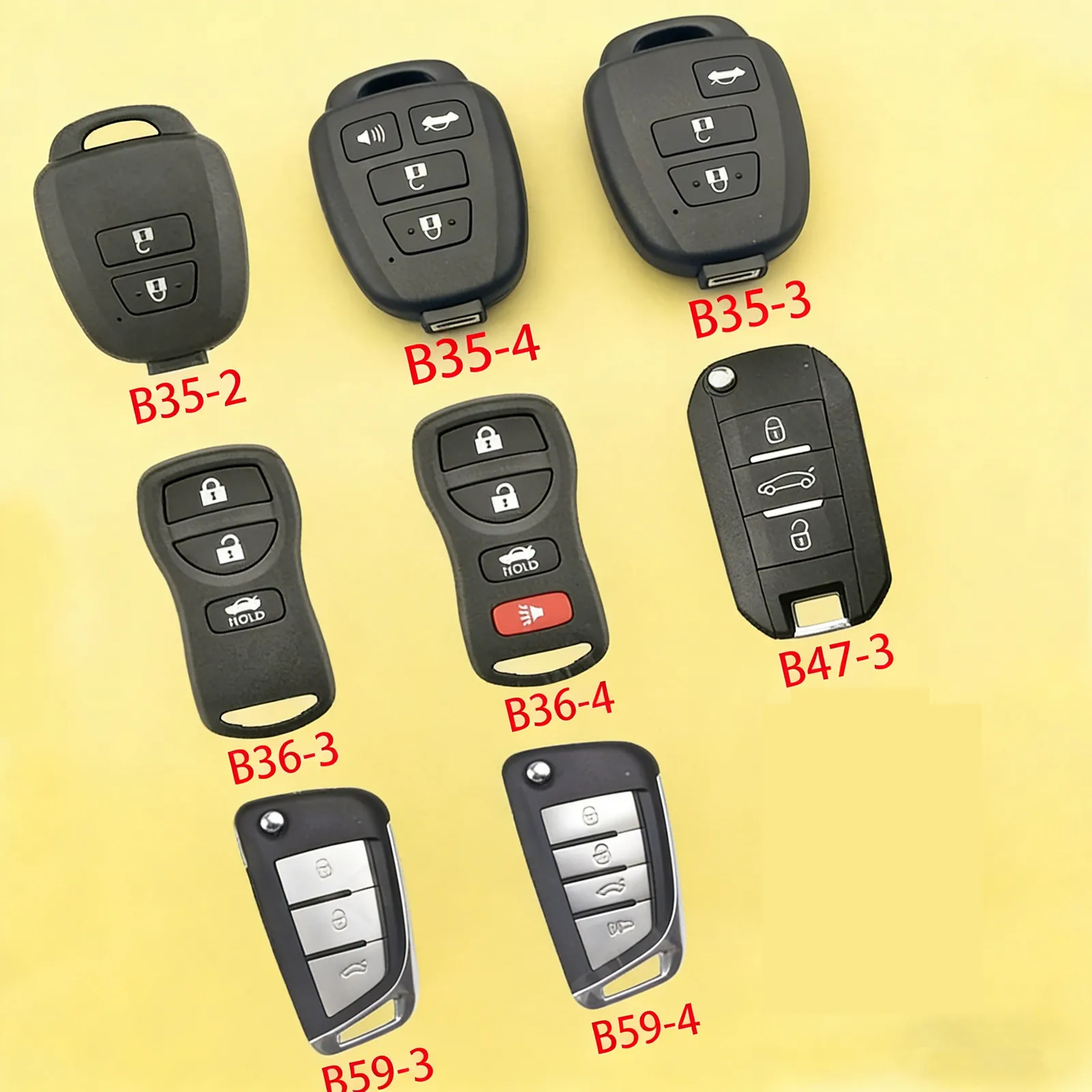 

Hot item 5pcs B35-2 B35-3 B35-4 B36-3 B36-4 B47-3 B59-3 B59-4 KEYDIY B Series KD Remote Key for KD900 KD-X2 KD-MAX