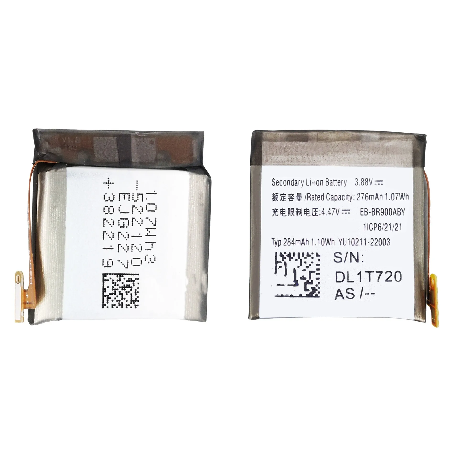 3.88V 276mAh  EB-BR900ABY Replacement Battery for Samsung Watch 5 40mm/ SM-R900/905 Smart Watch Batteries