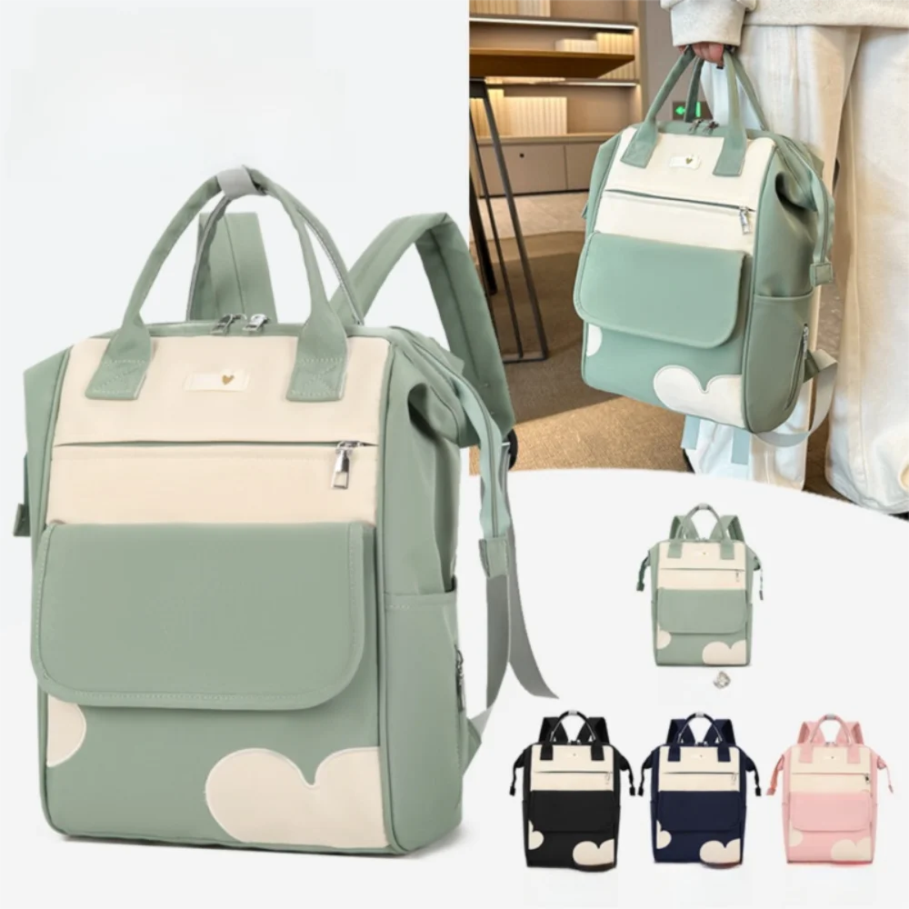 

New Large Capacity School Backpack Multi-functional Waterproof Mommy Bag Hand-held Travel Backpack Office