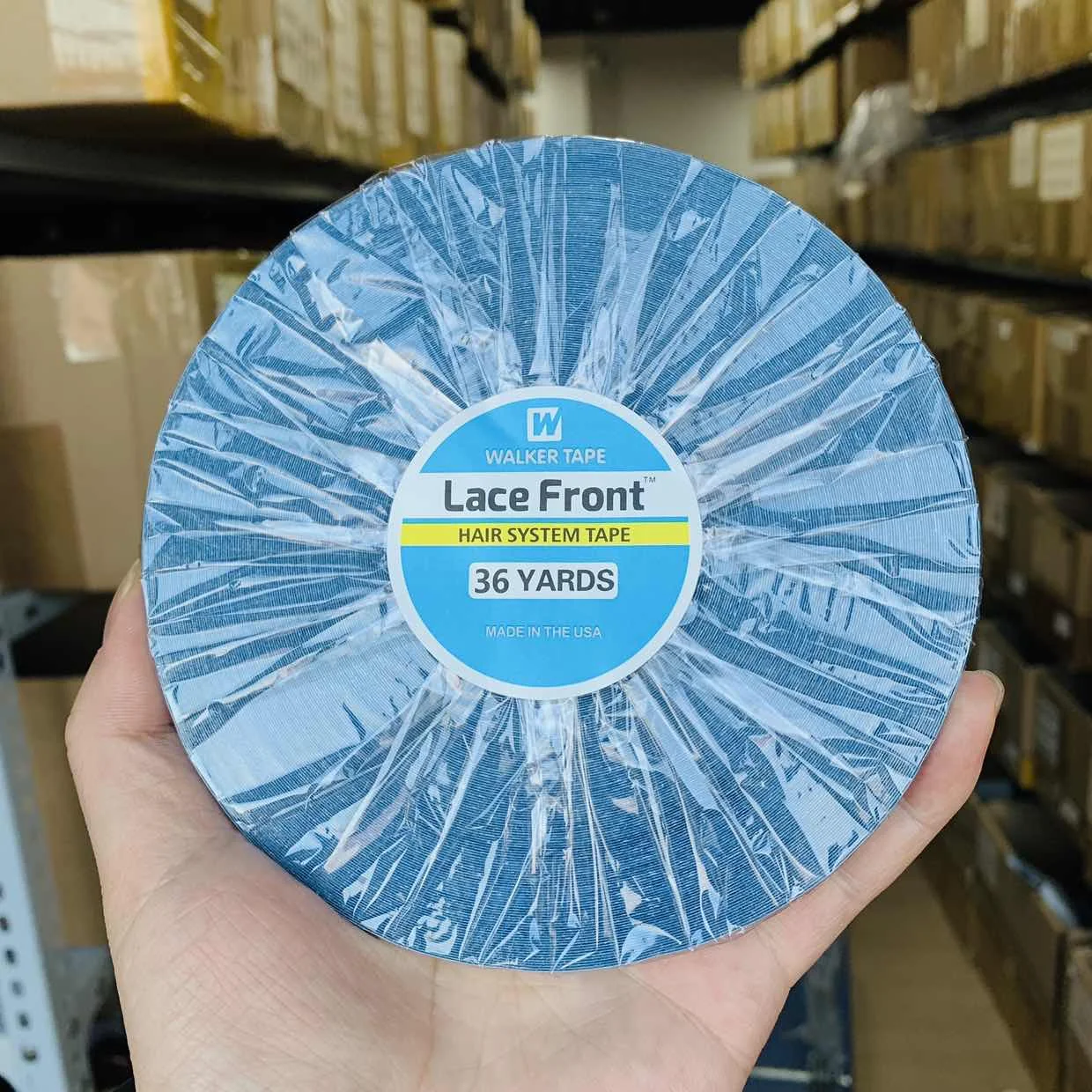 

1Roll 36 yard Walker Lace Front Hair System Tape Double Sided Adhesive Tape for Lace Wigs for Toupee Wig Hair Extensions