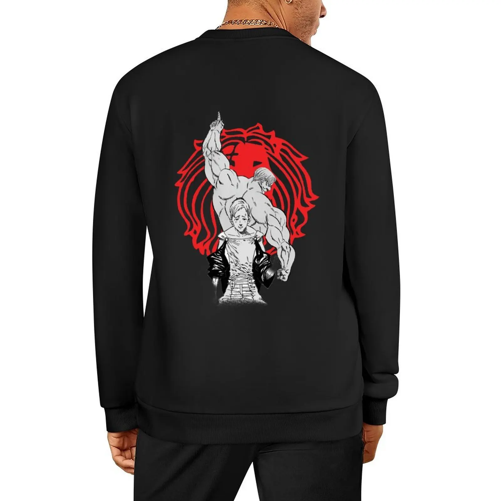 

Escanor anime nanatsu no taizai art 2020 Pullover men wear mens clothing men's coat men's winter sweater men's sweatshirt