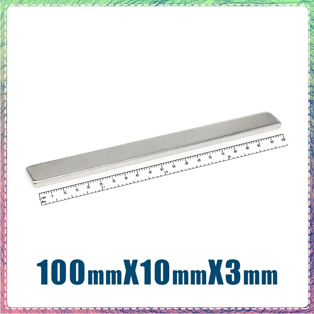 

100x30x10mm Powerful Block Magnets N35 Super Neodymium Magnet 100x30x10 mm Permanent NdFeB Magnets 100*30*10 mm