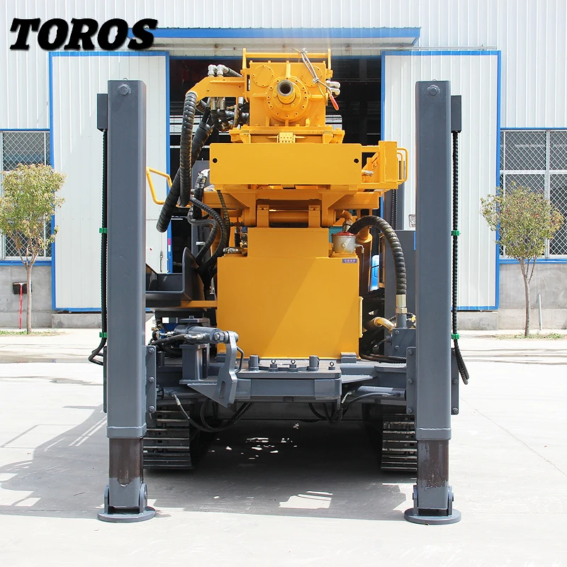 100m, 150m, 200m, 300m, 350m, 600Meters Steel Crawler Mounted Water Well Drilling Rig Machine factory price