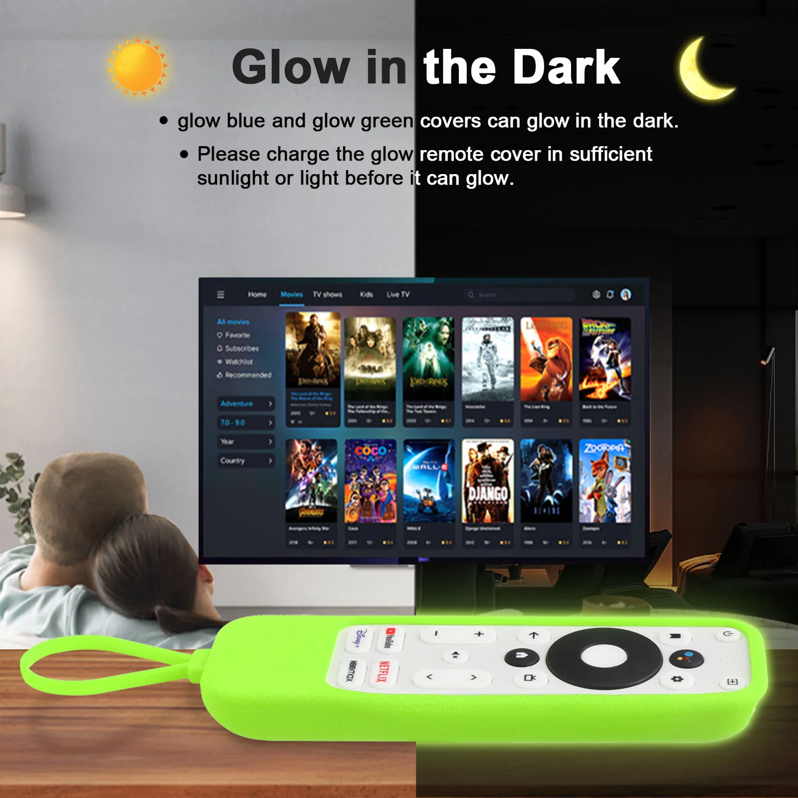 Silicone Case Fit for ONLY for Onn Android TV 4K UHD Stick TV Box 100024646 100026240 Protective Sheath Cover Anti-Slip ﻿