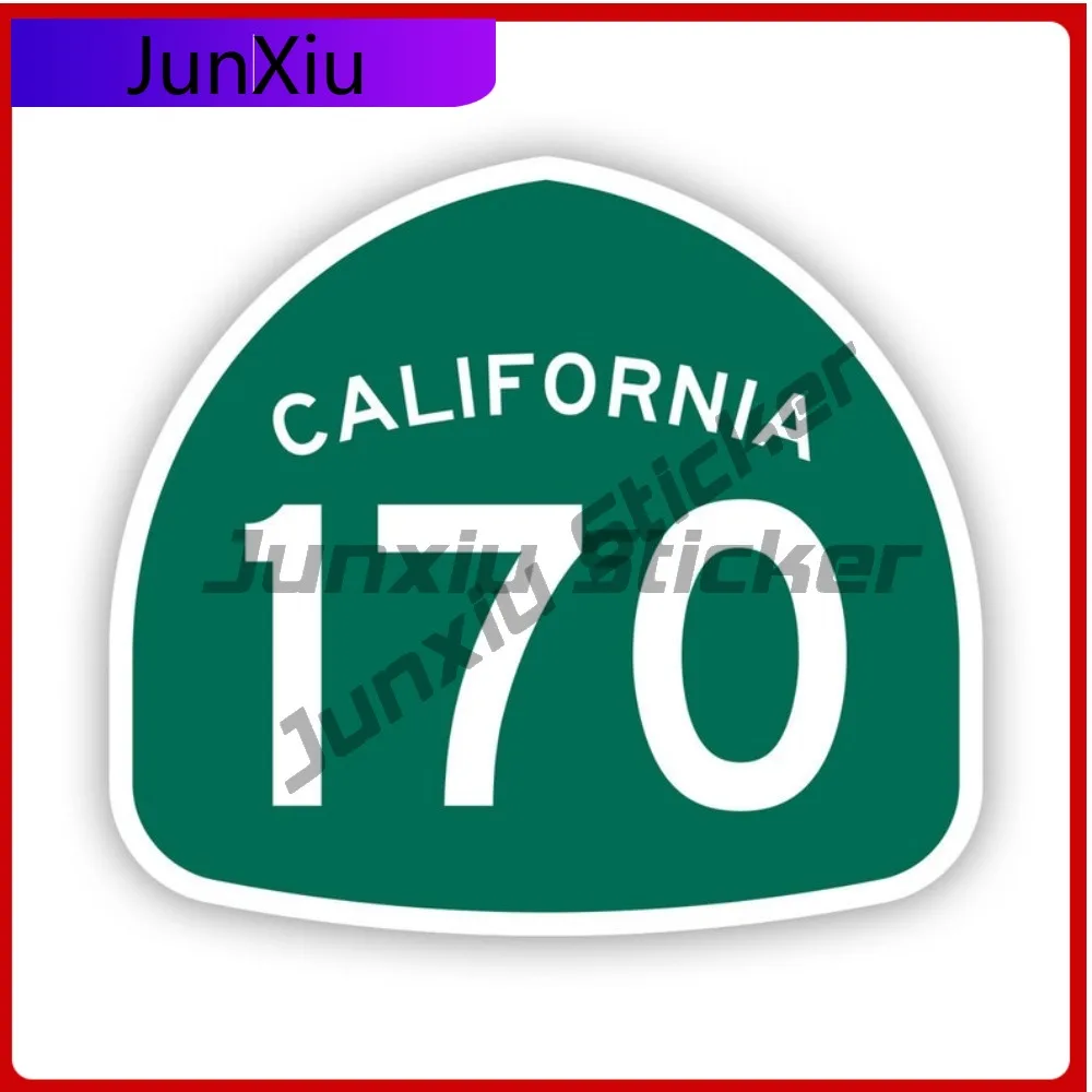 

Hollywood California State Route 170 Sticker Creative Decals Highway Shield Freeway State Flag Patriotic Car Sticker Vinyl Decal
