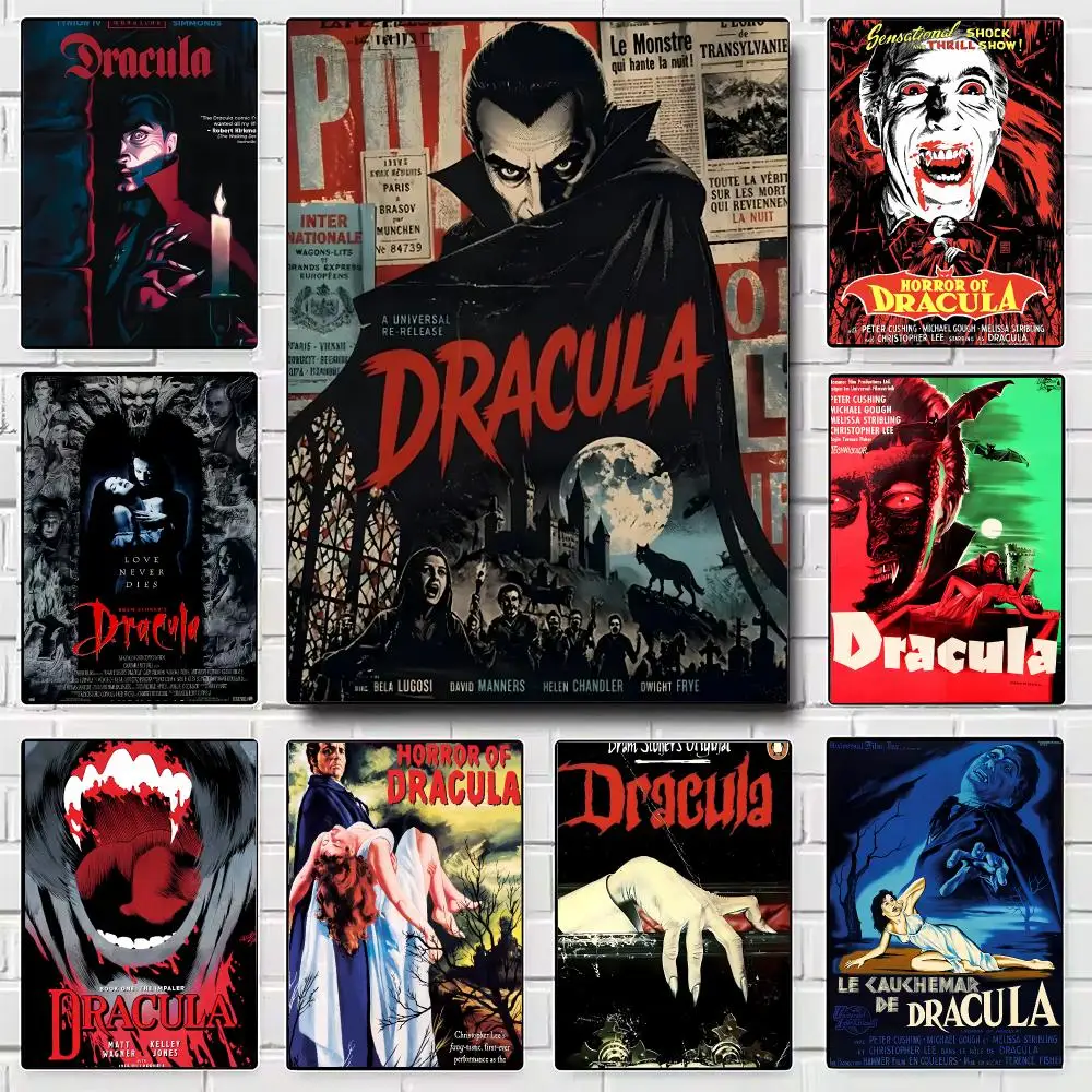 gothic horror D-Dracula Poster Modern Wall Art for Bedroom Living Room Cafe Bar Aesthetic Home Decor Gift