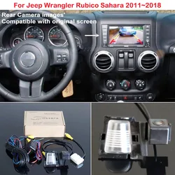 FOR Jeep Wrangler Rubico Sahara 2011 2013 2014 2015 2016 2017 2018 RCA Adapter Cable Rear view Camera Connect Original Screen