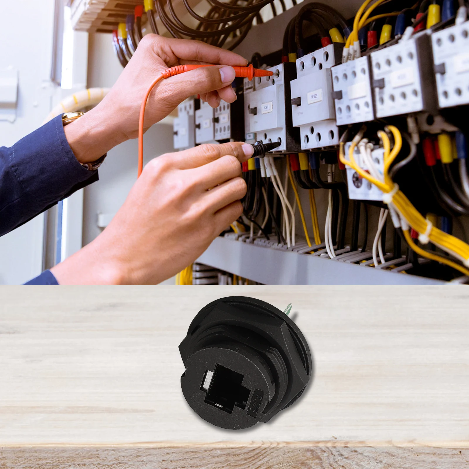 

Convenient Network Switch Coupler Wire Socket To Solder Water Resistance -30℃ ~+105℃ Waterproof Certifications