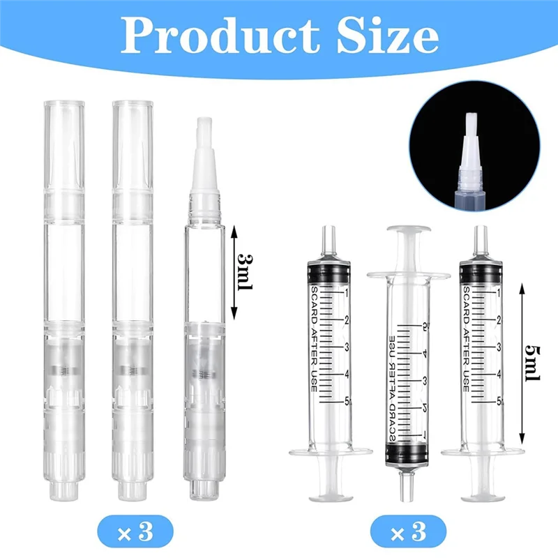 AT05-Fillable Touch Up Paint Pen, 6PCS Refillable Paint Brush Pens, Precision Applicator For Walls, Funiture, Cabinet