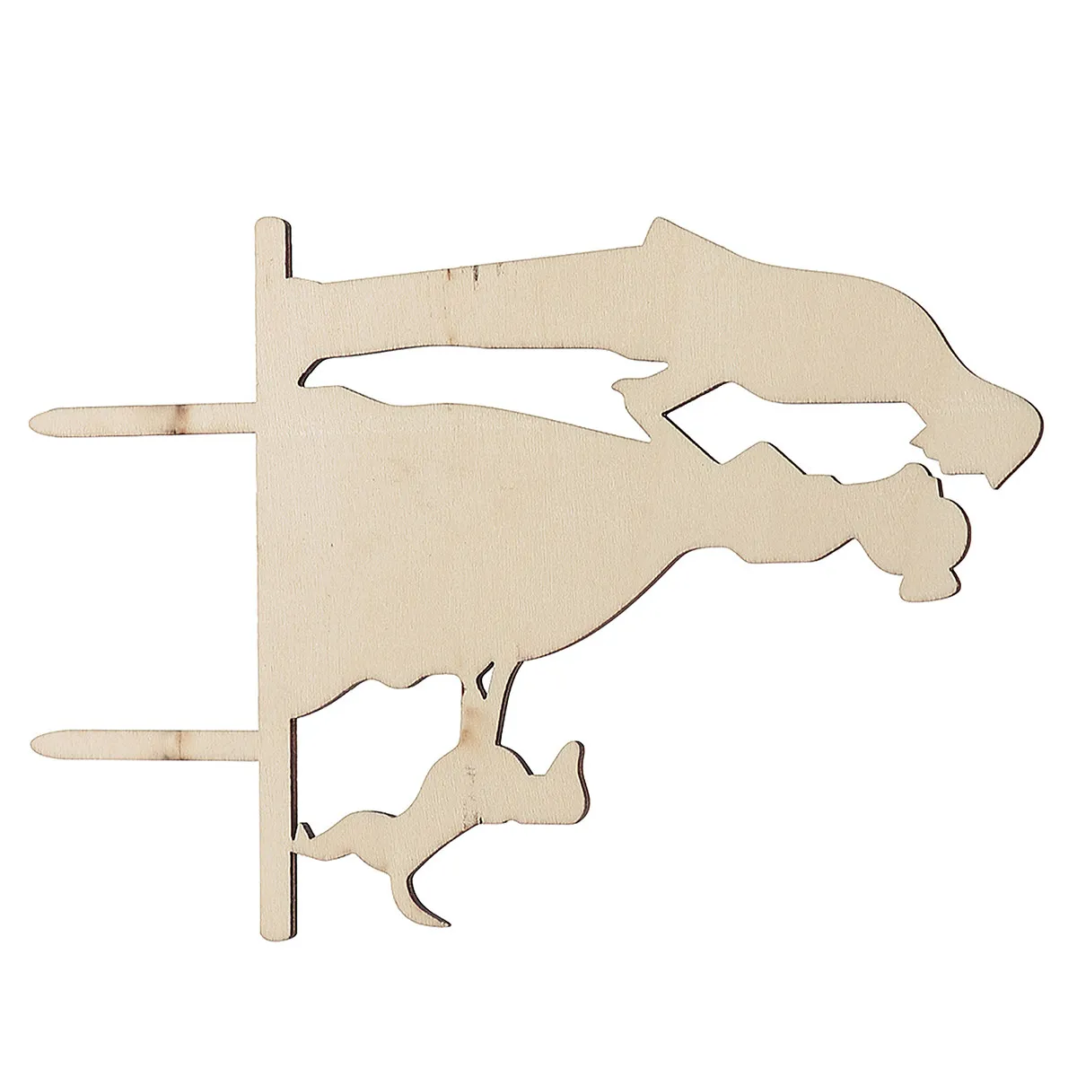 Wedding Cake Topper Wooden Kissing Bride Groom Dog Silhouette Handmade Rustic Cake Decoration Anniversary Engagement Party