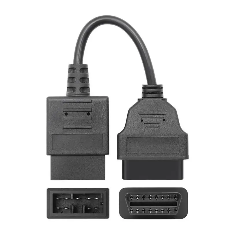 9 Pin Adapter Connector 9 Pin To 16 Pin Cable Connector Cord For Auto 9 Pin Adapter Cable For RV Convertible Car Truck Auto Car