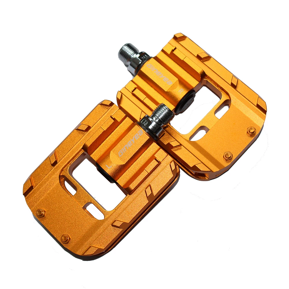 Golden Pedal AL6061 Folding Ebike Pedal Bearing Durable Anti-slip Pedal For Foldable Bike Ebike Accessory Bike Part