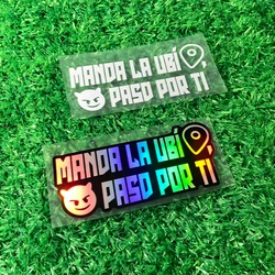 1PC Memes Motorcycle Stickers Funny for Motorbike Front Fairing Side Panels Fuel Tank Cover Scratches Decoration Vinyl Decals