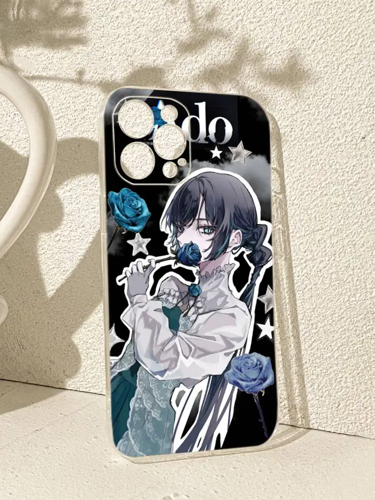 Epc Ado Kyogen X Uta جراب هاتف من السيليكون الناعم لهاتف آيفون 17 16 15 14 Plus 13 12 11 Pro Air Max