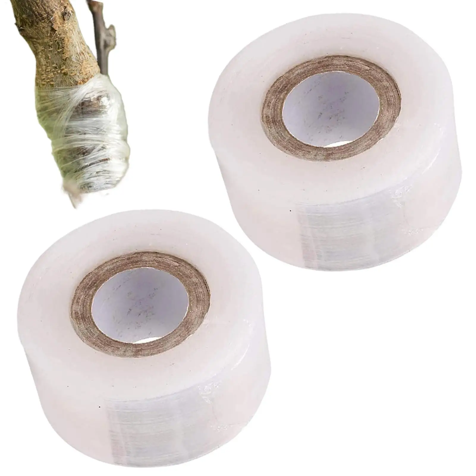 2 Rolls Grafting Tape Film Self-adhesive for Fruit Tree Nursery Plants Seedlings Vine Floristry Tomato Grafting Supplies Stretch