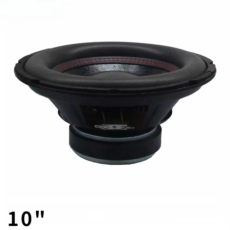 Iron frame 50mm-Voice Coil 10inch RMS power 200W 4Ω/8Ω car/homeAudio Subwoofer Speaker Paper cone+Foam edge 120mm-Ferrite MAG.