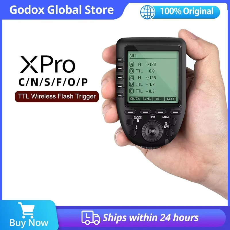 Godox Xpro-C Xpro-N Xpro-S Xpro-F Xpro-O Xpro-P 2.4G TTL Wireless Trigger Transmitter for Canon Nikon Sony Fuji Olympus Pentax