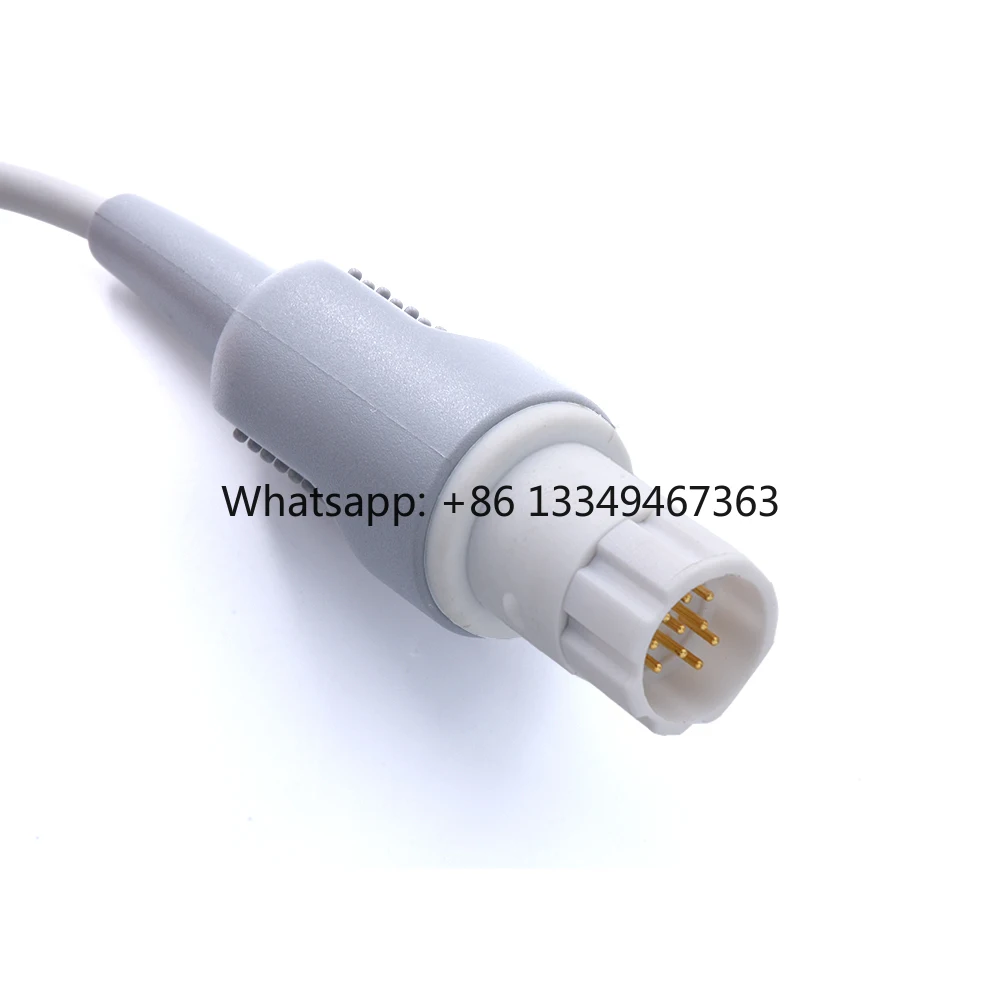 

Cable with 3 Leads Compatible Dragers PM8010 PM8014 Cable with Leadwire Clamp Terminal AHA Standard manufacturer