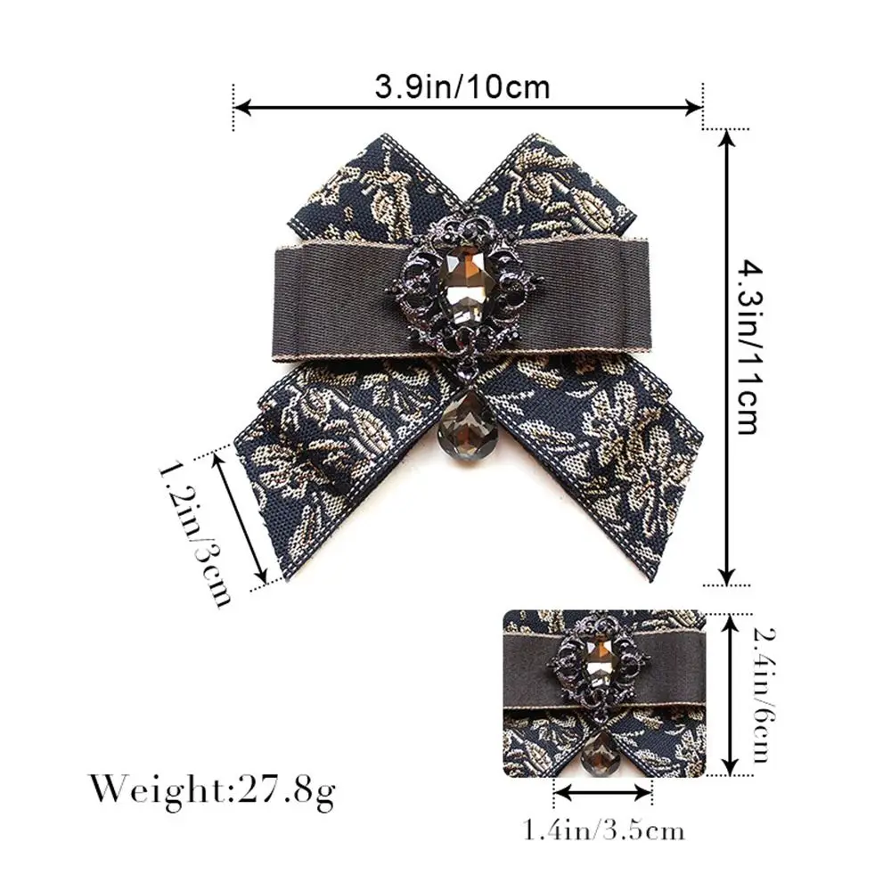 แฟชั่น Rhinestone คริสตัล Rhinestone ริบบิ้น Bowtie Handmade หรูหรา Bow Tie ผ้าศิลปะดอกไม้สําหรับบุรุษและสตรี