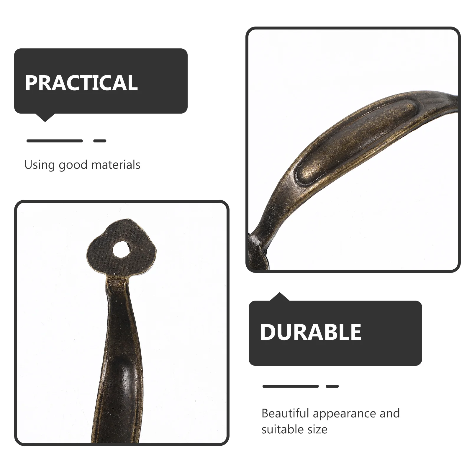 

10pcs Alloy Wood Box Pull Handles Simple Cabinet Knobs For Drawer Wardrobe Door Zinc Handle Cupboard Grip Durable