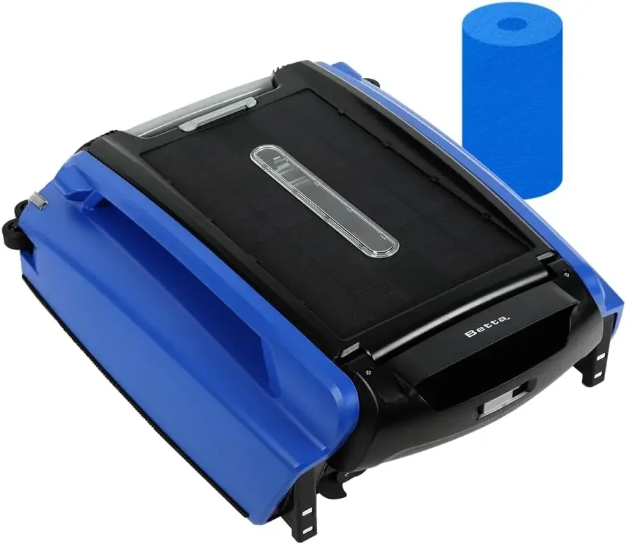 Limpador de skimmer de piscina automático robótico movido a energia solar SE com bateria de limpeza de mais de 30 horas, macarrão de espuma anti-queda para skimmer de piscina