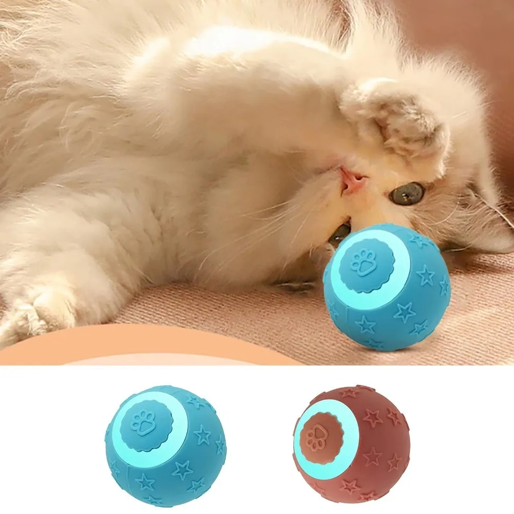 Automatic Electric Cat Ball Toy Flexible Rotation Fast Rolling Self Moving Balls Toys Rechargeable Self-moving