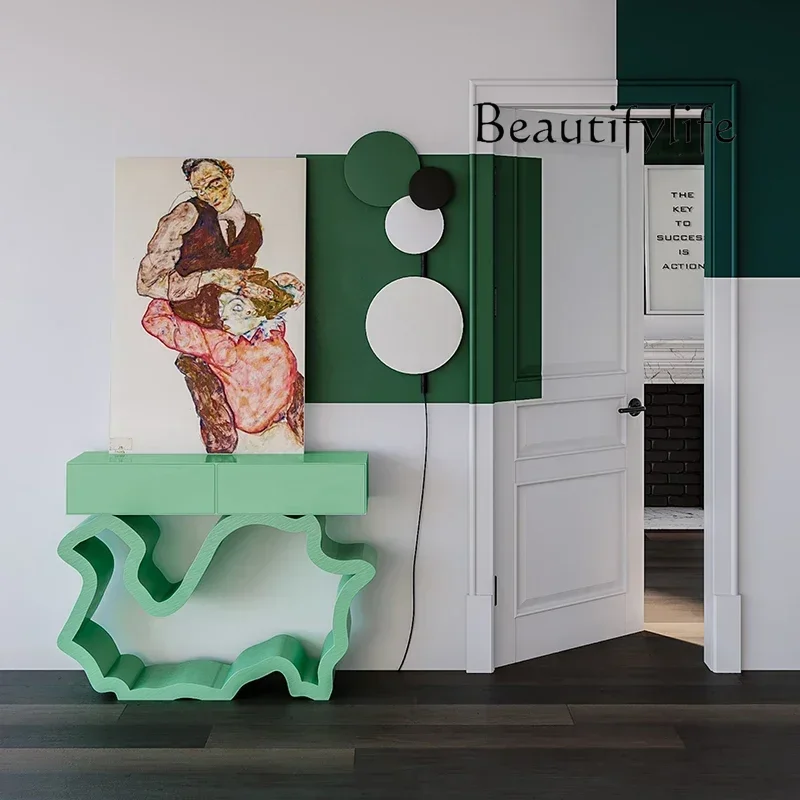 طاولة غرفة المعيشة الحديثة خمر حديقة تصميم منخفض كلاسيكي طاولة وحدة التحكم ركن صغير Tisch Wohnzimer أثاث قاعة المدخل #3