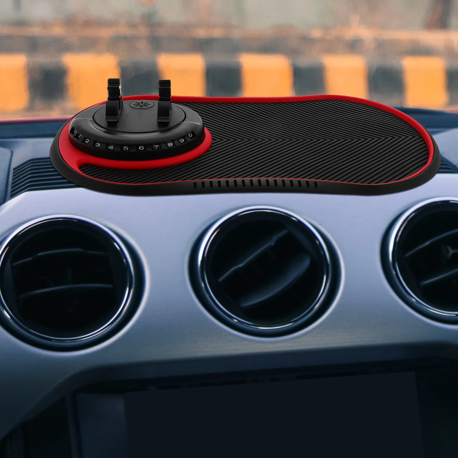 

Universal Car Anti-Slip Dashboard Mat Pvc Soft Durable Phone Mount Adjustable Holder Organizer Storage Pad For Keys Coins