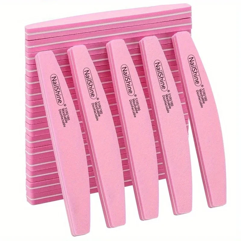 2/5/10PCS Professional Double-sided Nail File Block Colorful Sponge Nail Polish Buffing Sanding Buffer Strip Polishing Pedicure