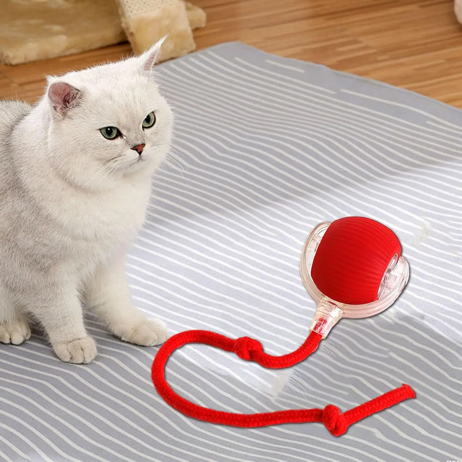 Bola rodante automática, pelota interactiva, juguetes para gatos, suministros para mascotas, entrenamiento eléctrico para perros y gatos para imitar