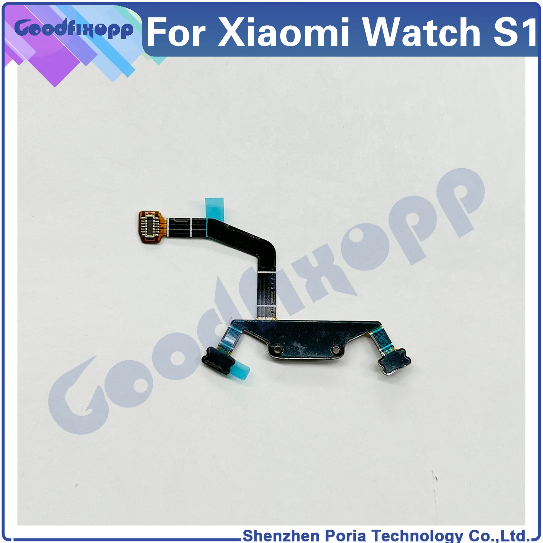 For Xiaomi Watch S1 M2108W1 M2112W1 Power On Off Key Return Button Flex Cable Repair Parts Replacement