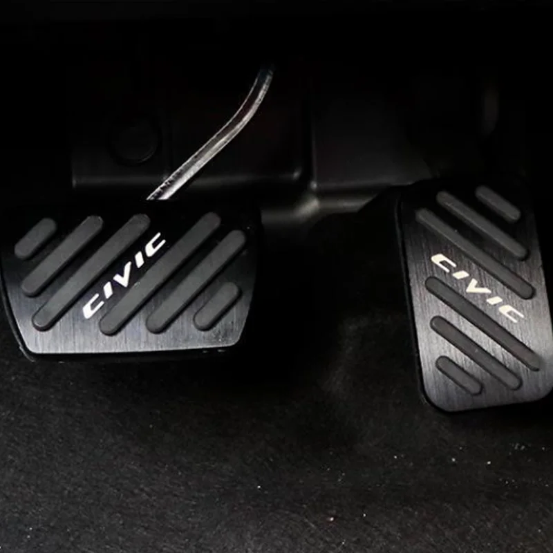Car Foot Pedals for Honda Civic HEV FE 11th 2022 2023 Gas Accelerator Brake Stainless Steel Non-slip No Drilling Pedal Cover Pad