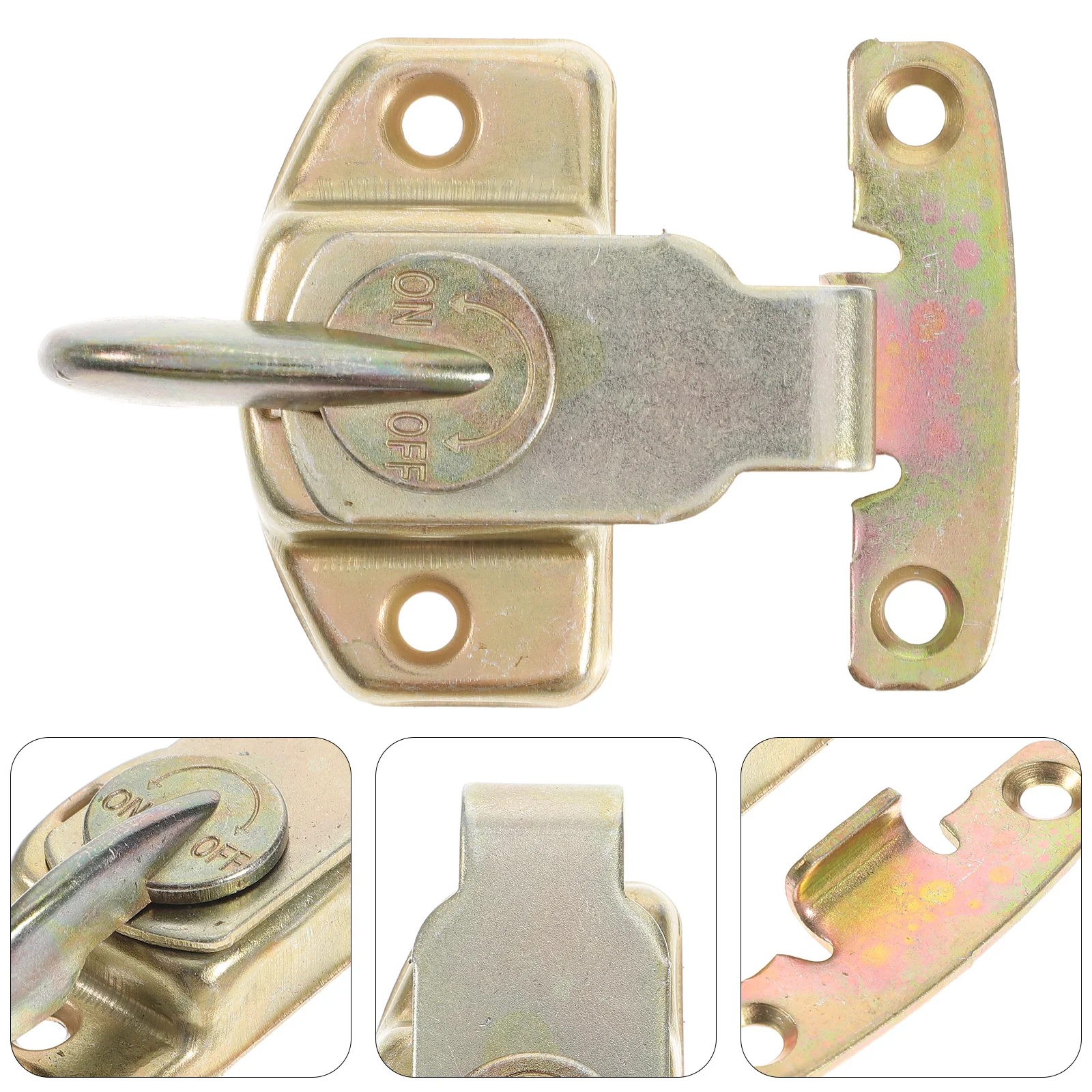 

4 Sets Table Leaf Latch Metal Dining Lock Buckles for Extension Tables Computer Workstations