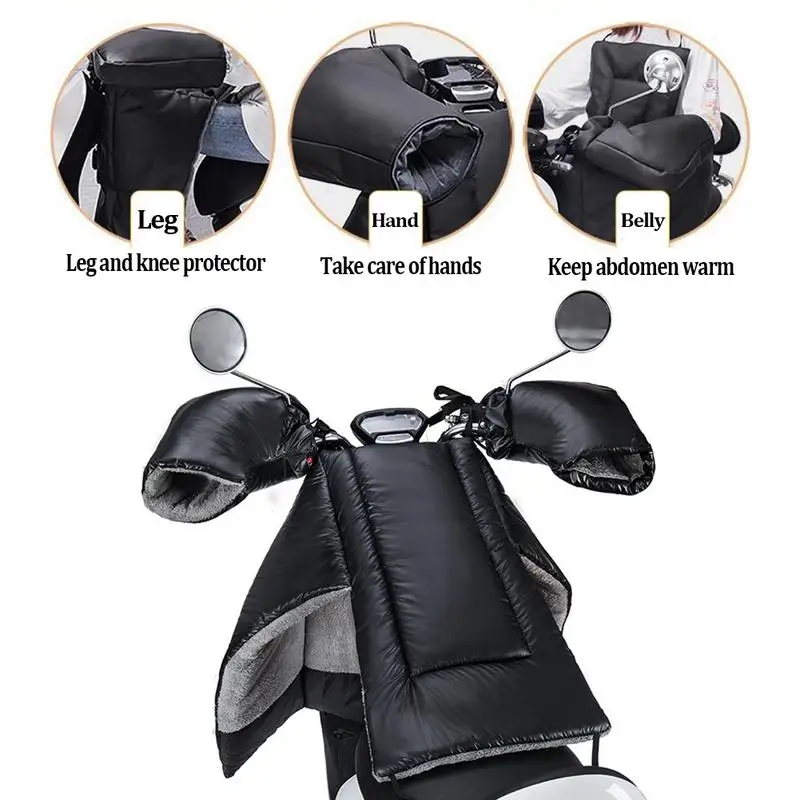 Acessórios para motocicletas à prova de vento Joelheira Quente Tampa do pára-brisa Scooter Elétrico, Leg Lap Apron, Bike Warm Cover