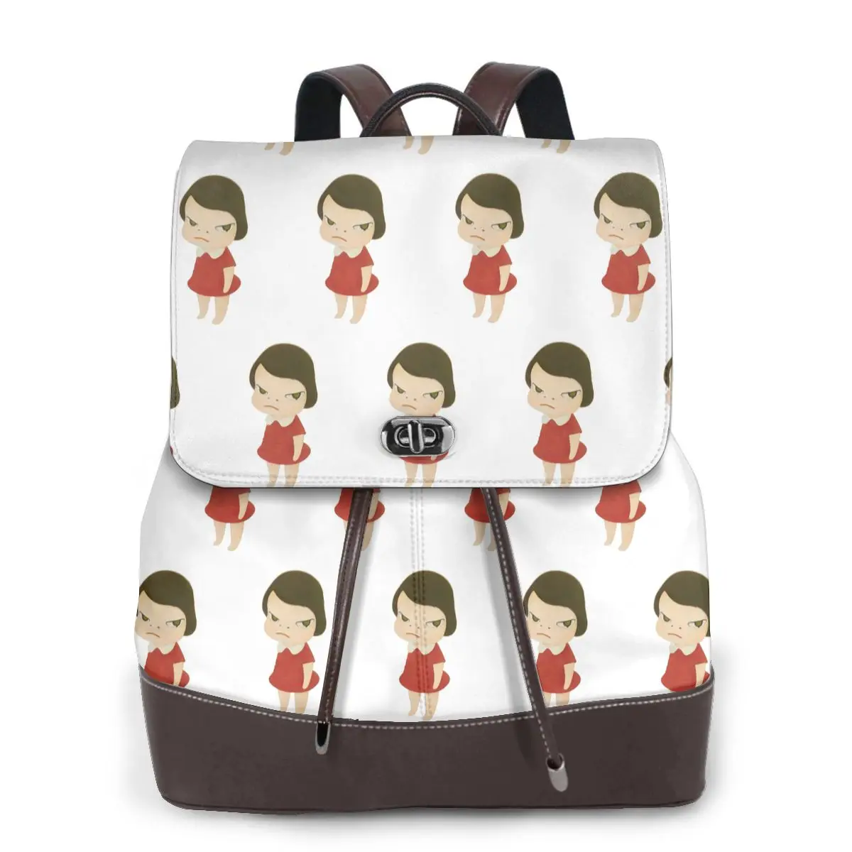 Yoshitomo Nara Bookbag School Student Bags Hiking Travel Daypack for Women Fashion Derma Backpack