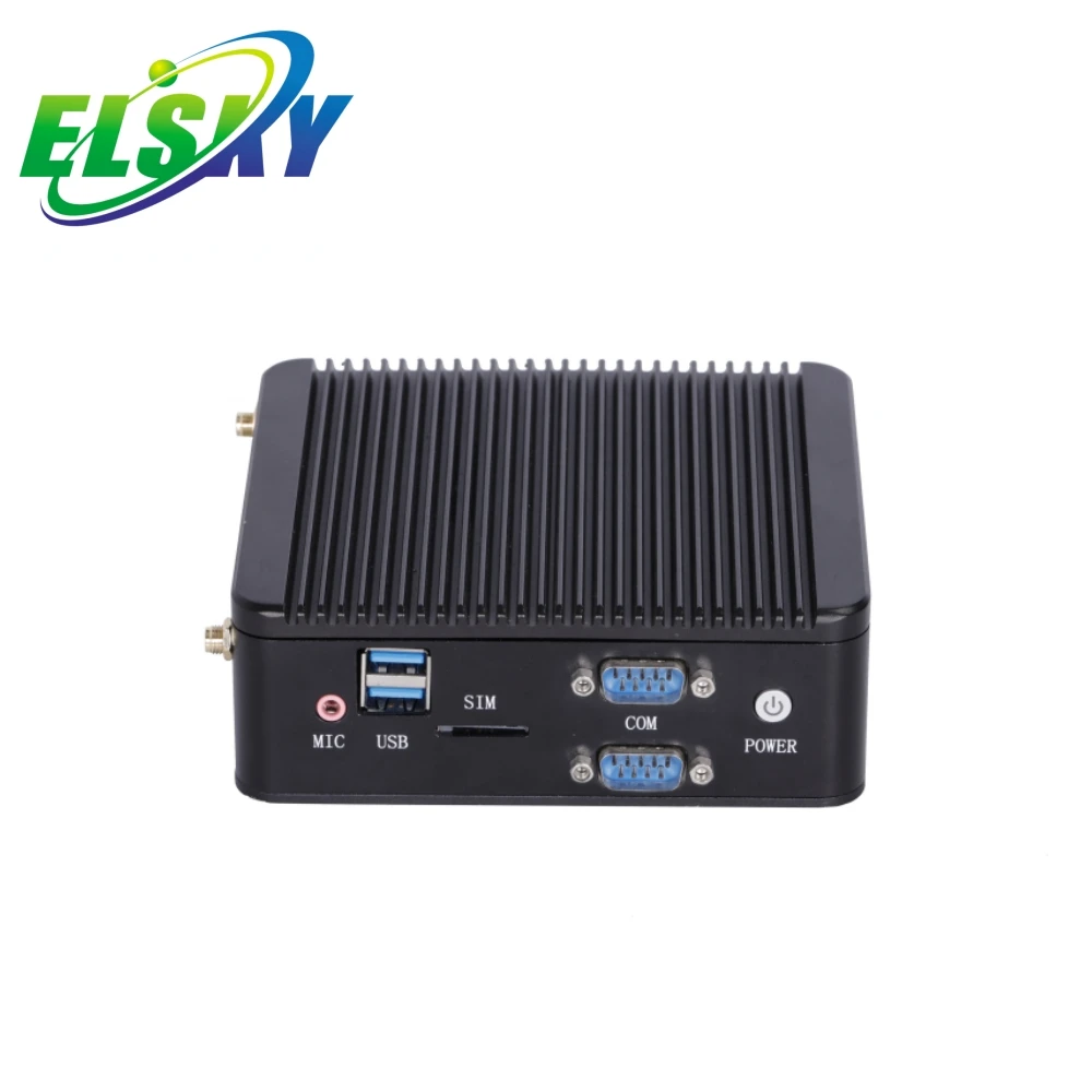 ELSKY Fanless Pocket Celeron Mini Nano Pc Linux Nano 19 Dual Cores J1900 Processor With LAN for Industrial Computer  DDR3 MSATA