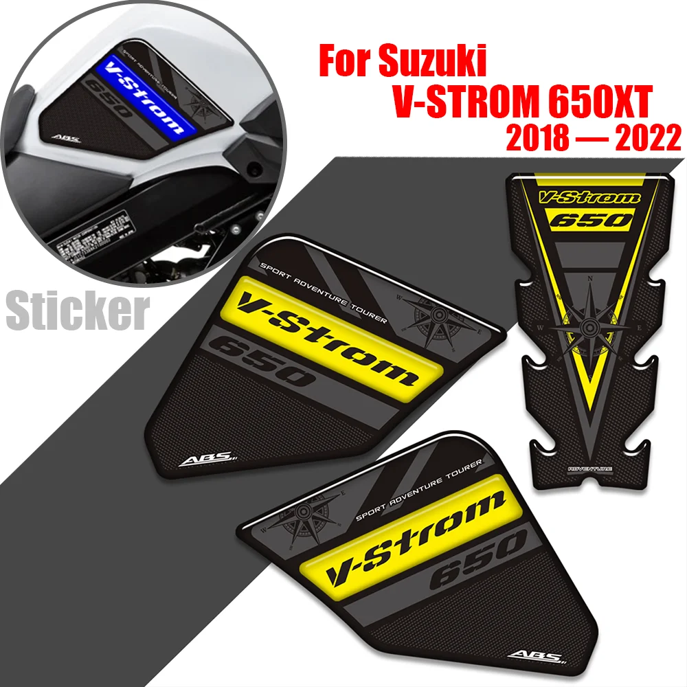 

For Suzuki V-STROM 650XT Motorcycle Fuel Tank Pad Sticker Moto Epoxy resin Decals VSTROM650XT VSTROM DL 650 XT 2018 - 2022