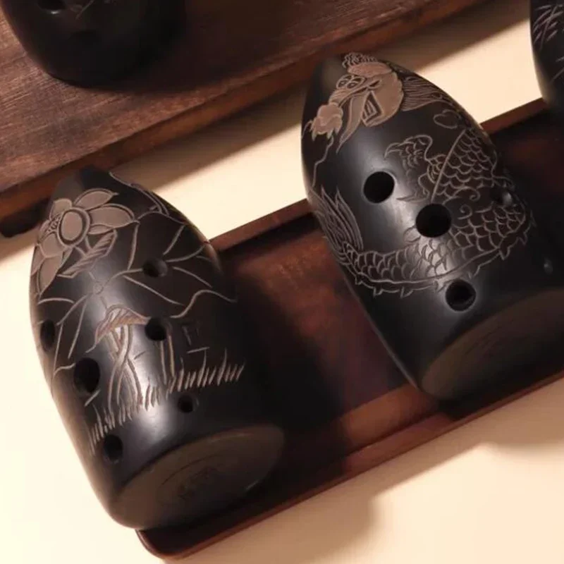 

Chinese Ancient 8/10 Holes Xun Professional Pottery Ocarina Music Flute F Tone Beginner Practice Traditional Musical Instruments