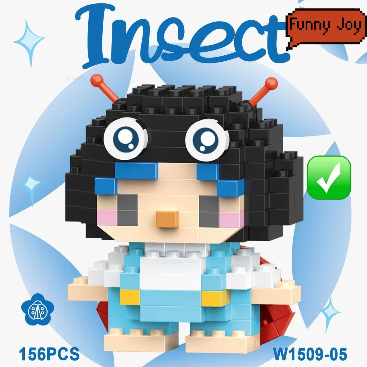 Leuke insecten microdieren bouwstenen 3D diamantmodel BEE slaksteen DIY stadsbouwspeelgoed voor kinderen kindercadeau